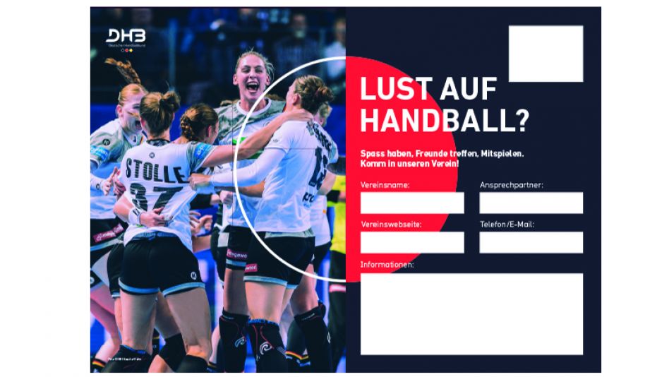 „Lust auf Handball?“ – Druckvorlagen jetzt auch mit Frauen-Motiven