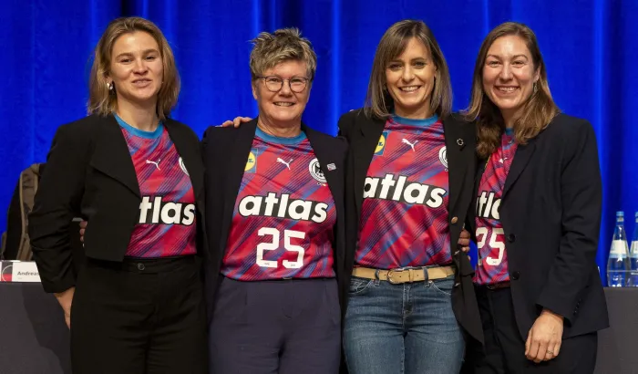 Die Frauen im DHB-Präsidium: Josefine Gorka, Heidrun Gassan, Jennifer Kettemann und Dr. Verena Svensson. - Foto: Kenny Beele