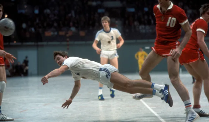 Gerd Rosendahl bei einem Länderspiel im Jahr 1977