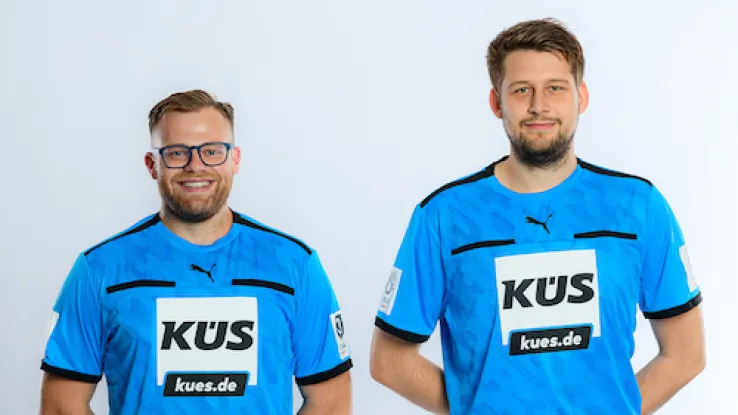 Schiedsrichter Bahr und Buldmann im Portrait 