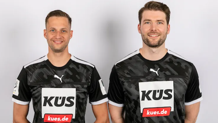 Schiedsrichter Bier-Brenner und Sistermanns im Portrait