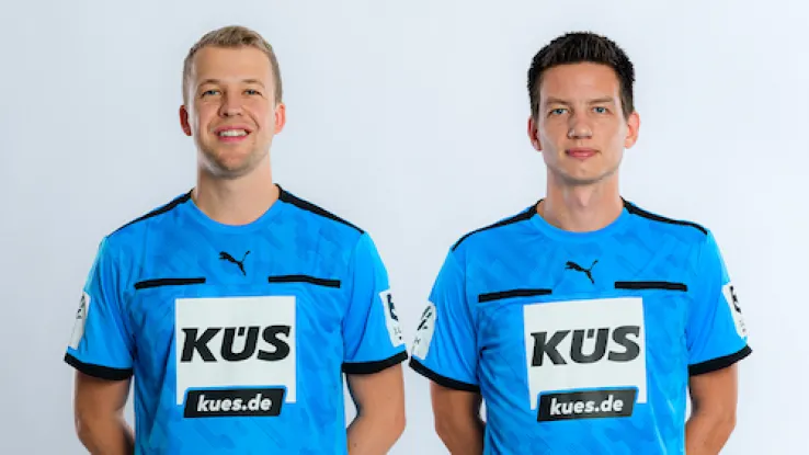 Schiedsrichter Brandt und Thies im Portrait