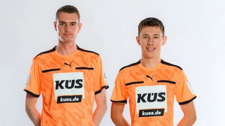 Schiedsrichter Pignot und Zinn im Portrait 