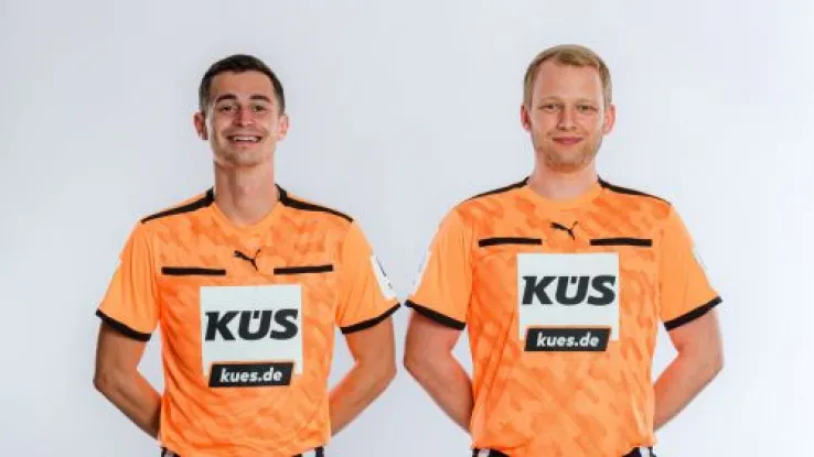 Schiedsrichter Krick und Scholl im Portrait