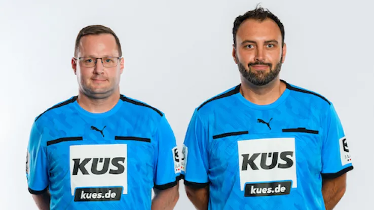 Schiedsrichter Gräf und Risch im Portrait
