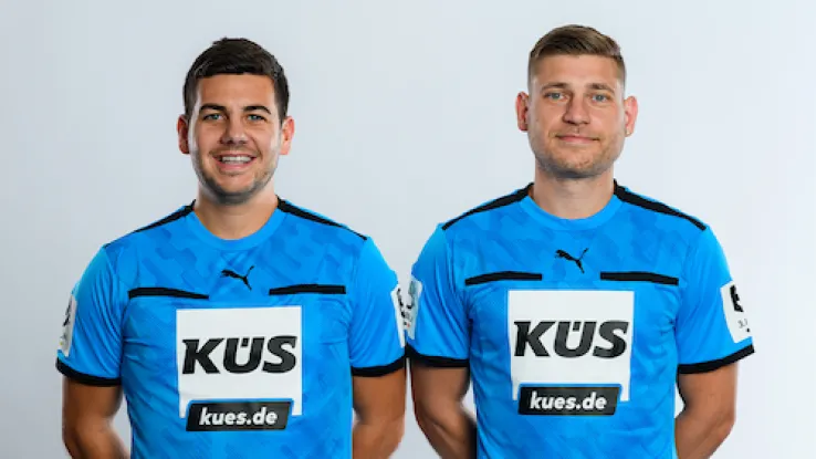 Schiedsrichter Haas und Wilken im Portrait 