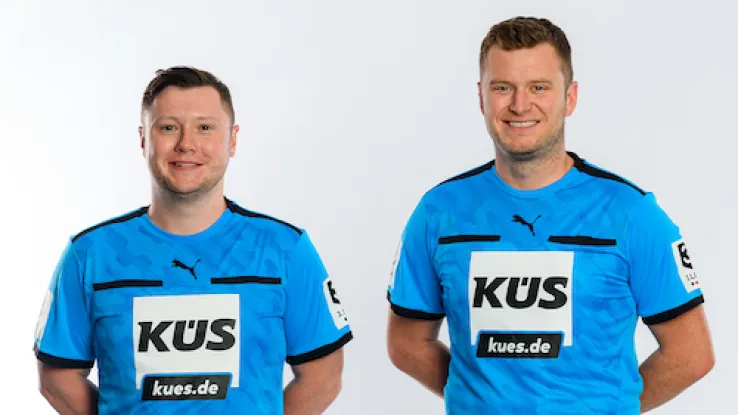 Schiedsrichter Hahnewald und Rusch im Portrait