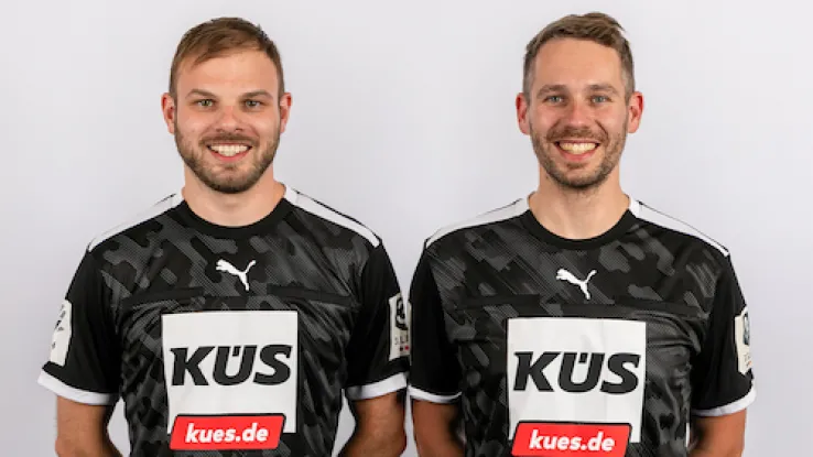 Schiedsrichter Hanker und Klimmesch im Portrait 