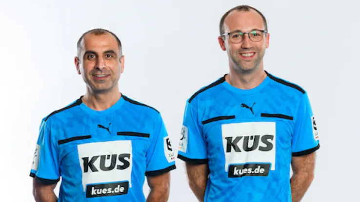 Schiedsrichter Kaplan und Scheld im Portrait