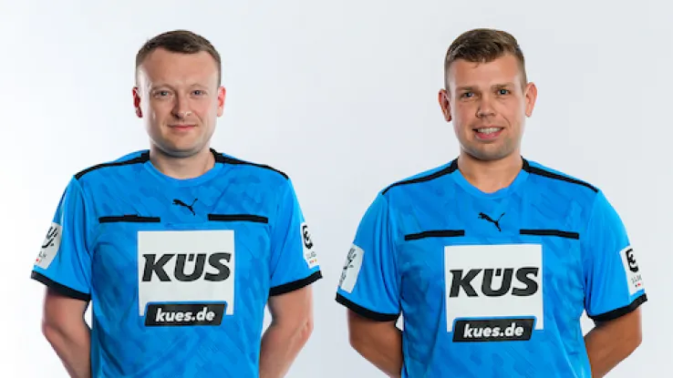 Schiedsrichter Levermann und Rietenberg im Portrait 