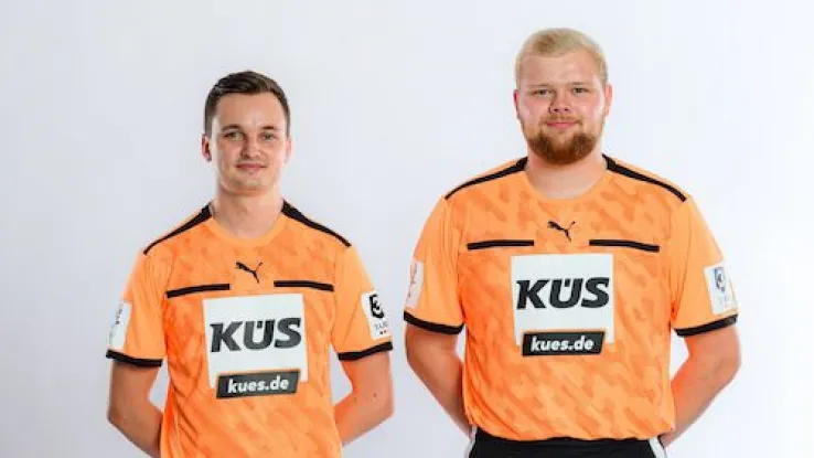 Schiedsrichter Priesett und Schöttelndreier im Portrait