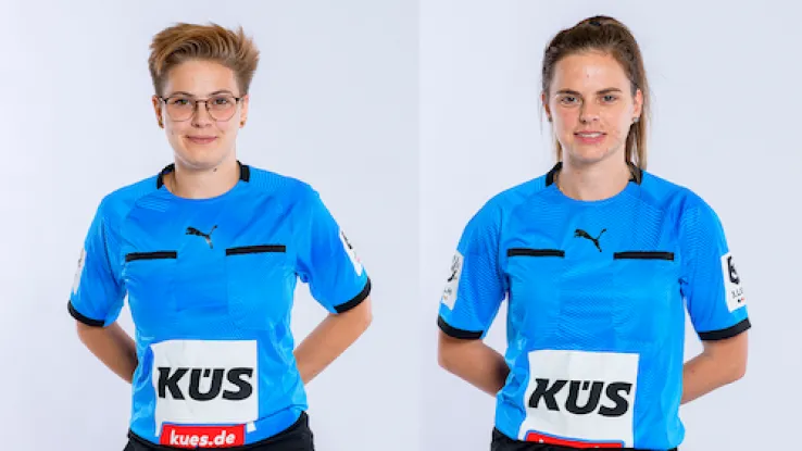 Schiedsrichterinnen Schwarz im Portrait 