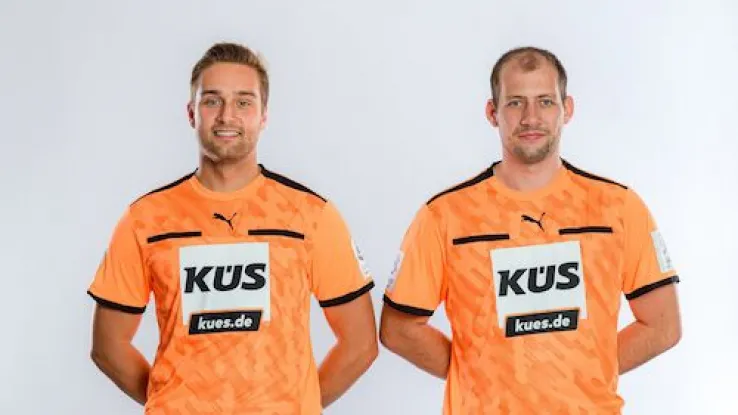 Schiedsrichter Deupert und Hecker im Portrait 