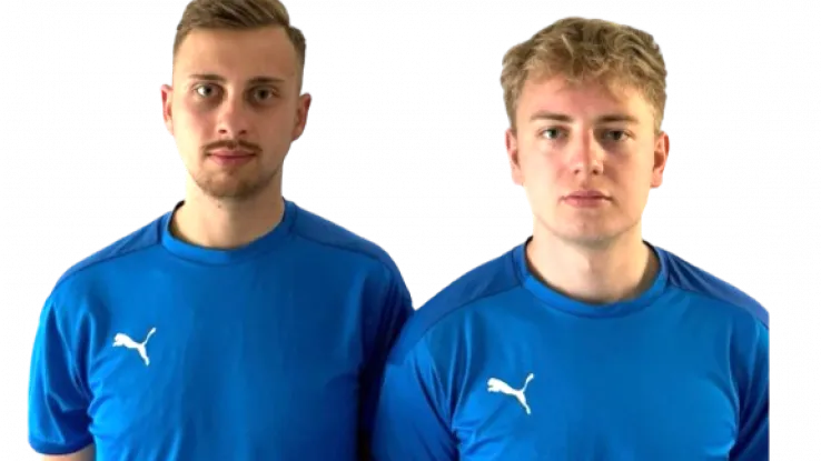 Das Schiedsrichter Duo Feilbach und Reinstädler