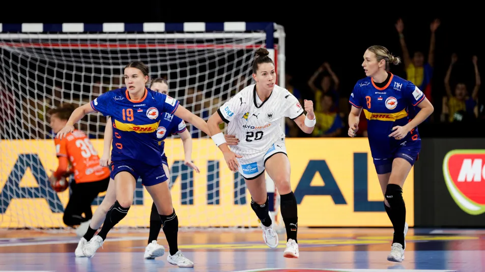 Emily Bölk beim Spiel gegen die Niederlande