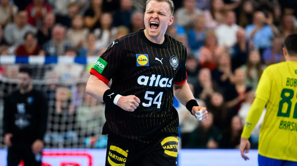 Handball Länderspiel Deutschland vs Brasilien 2025 in Flensburg