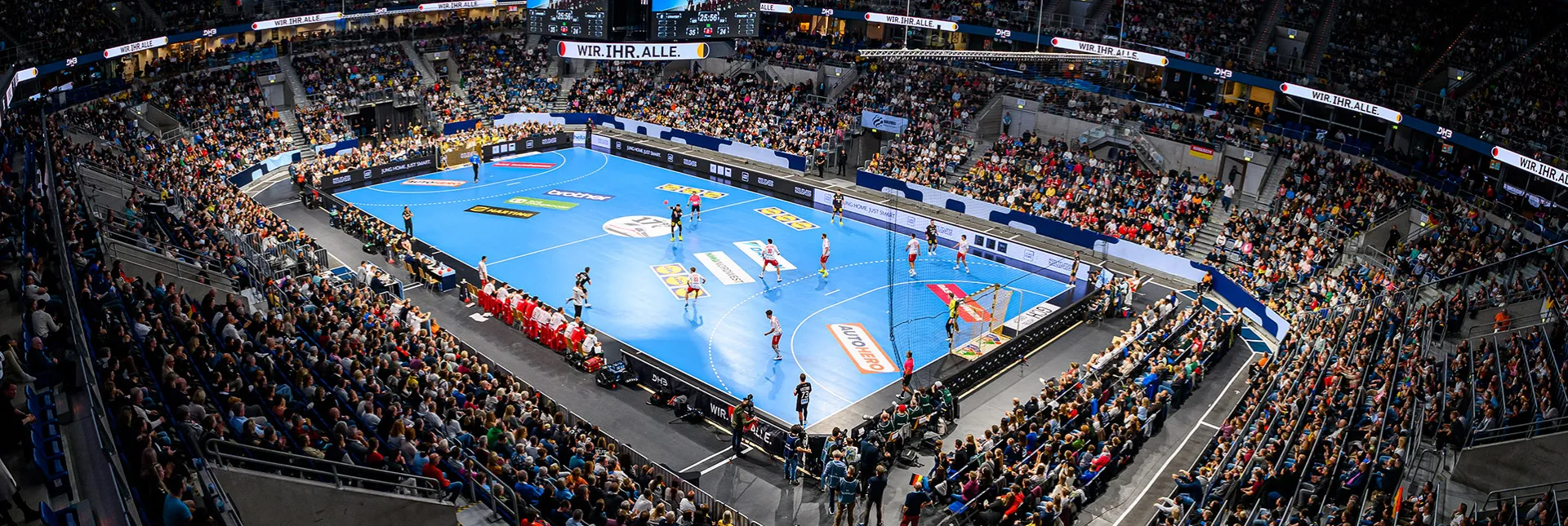 eine volle Handball-Arena