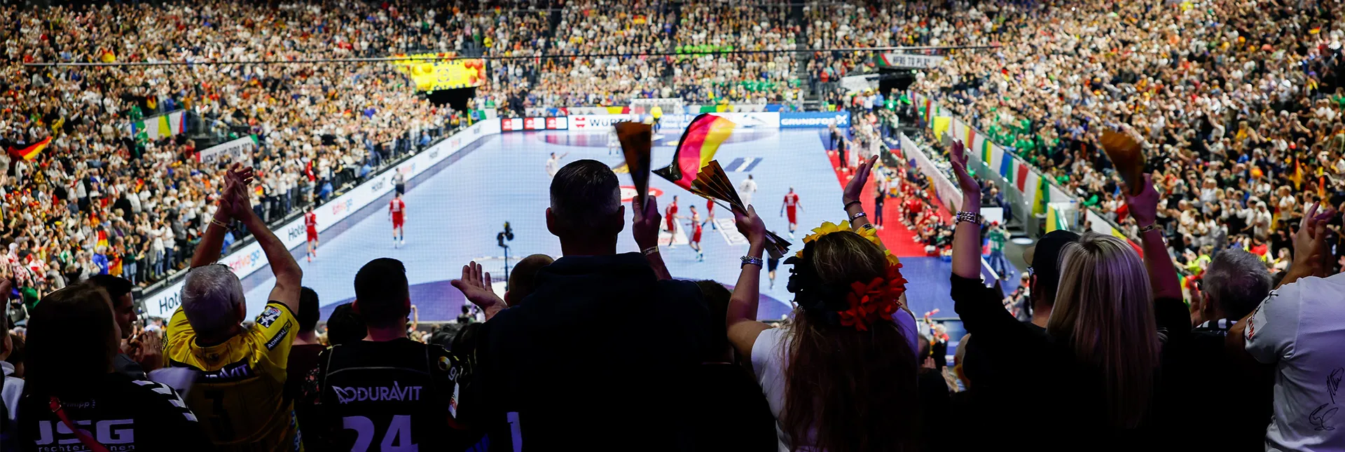 eine volle Handball-Arena