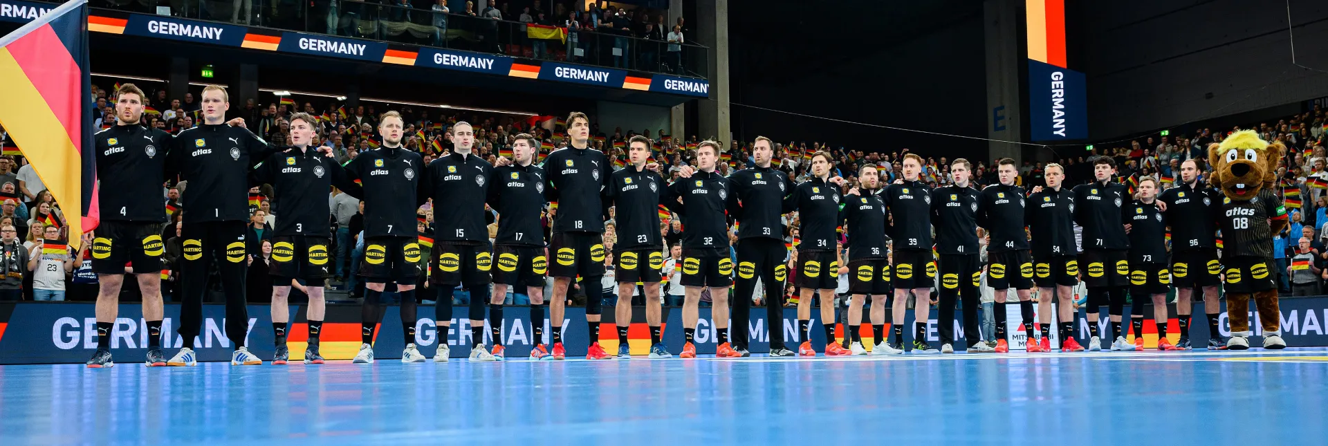 Die Handball-Nationalmannschaft. - Foto: Marco Wolf