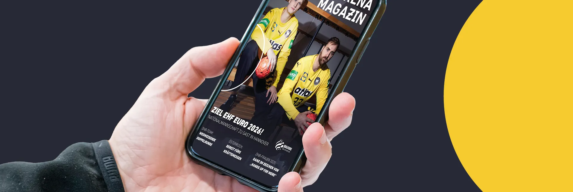 Der Titel des Arenamagazins