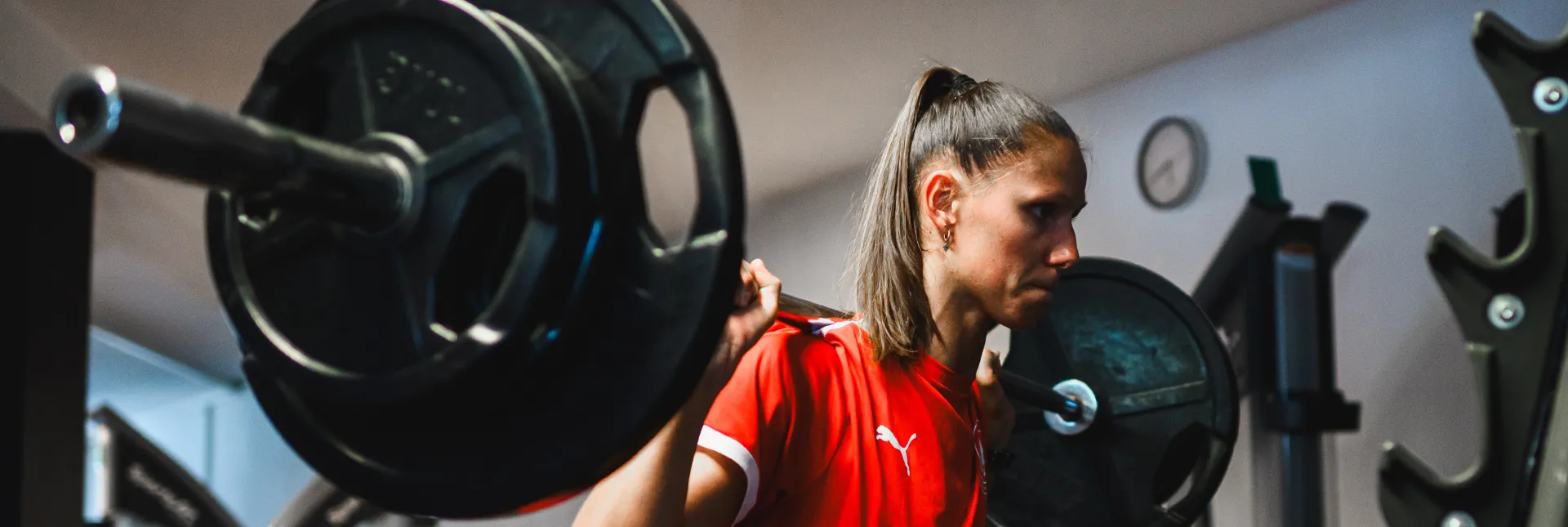 Xenia Smits beim Krafttraining