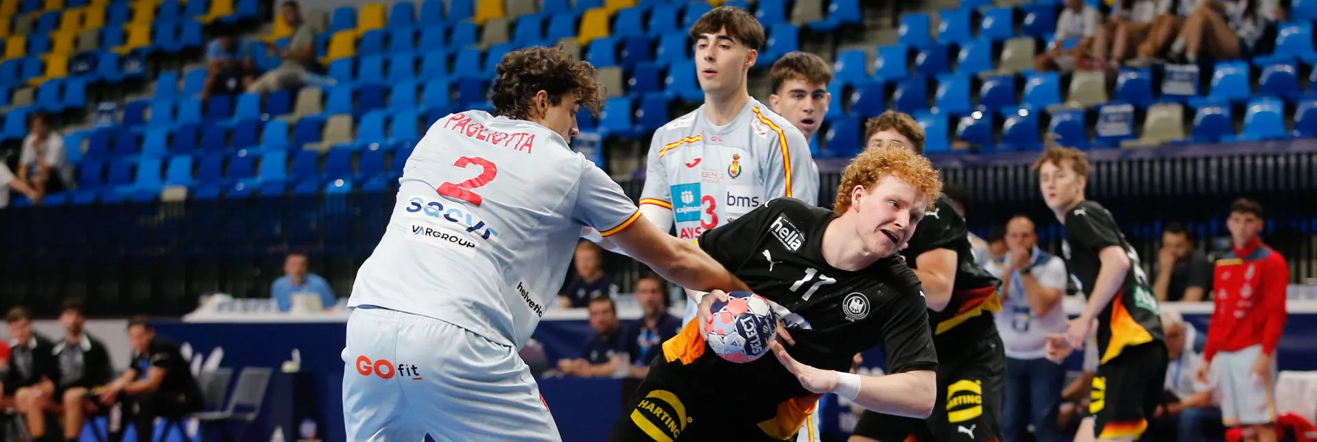 Kreisläufer Julius Hein spielte am Freitag gegen Spanien groß auf. - Foto: Mihaela Bobar
