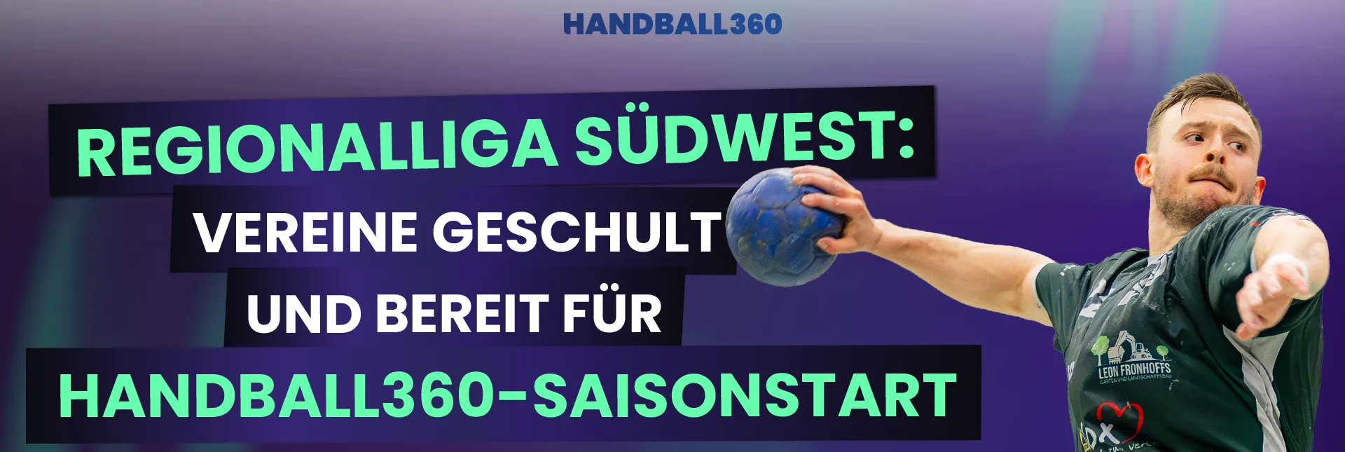 Die ersten Spiele mit Handball360 finden in der Regionalliga Südwest statt