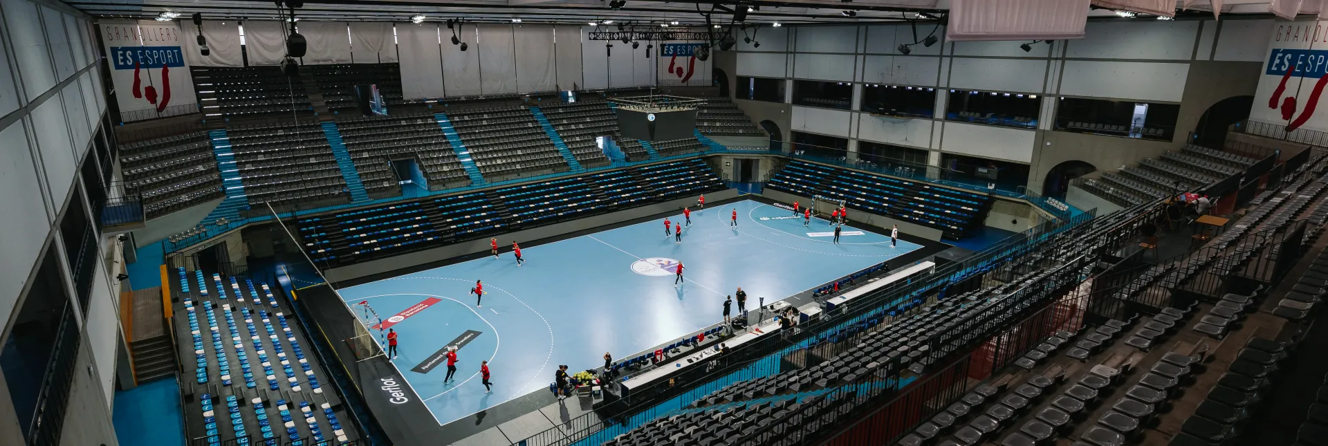 Der Palau d'Esports de Granollers, Spielort der Partien. - Foto: Lars Neumann