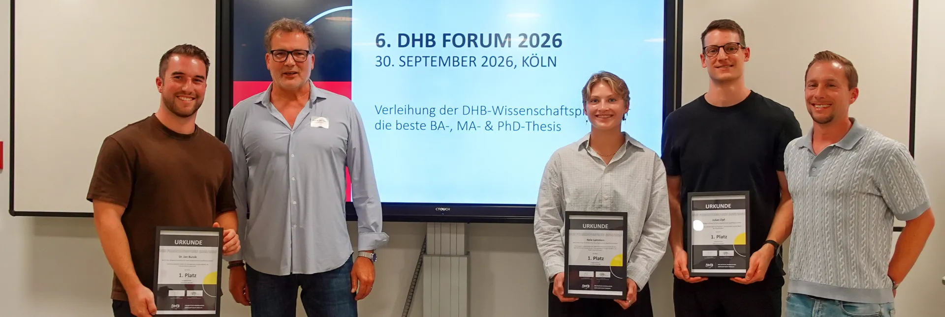 Verleihung der DHB-Wissenschaftspreise | Foto: DHB