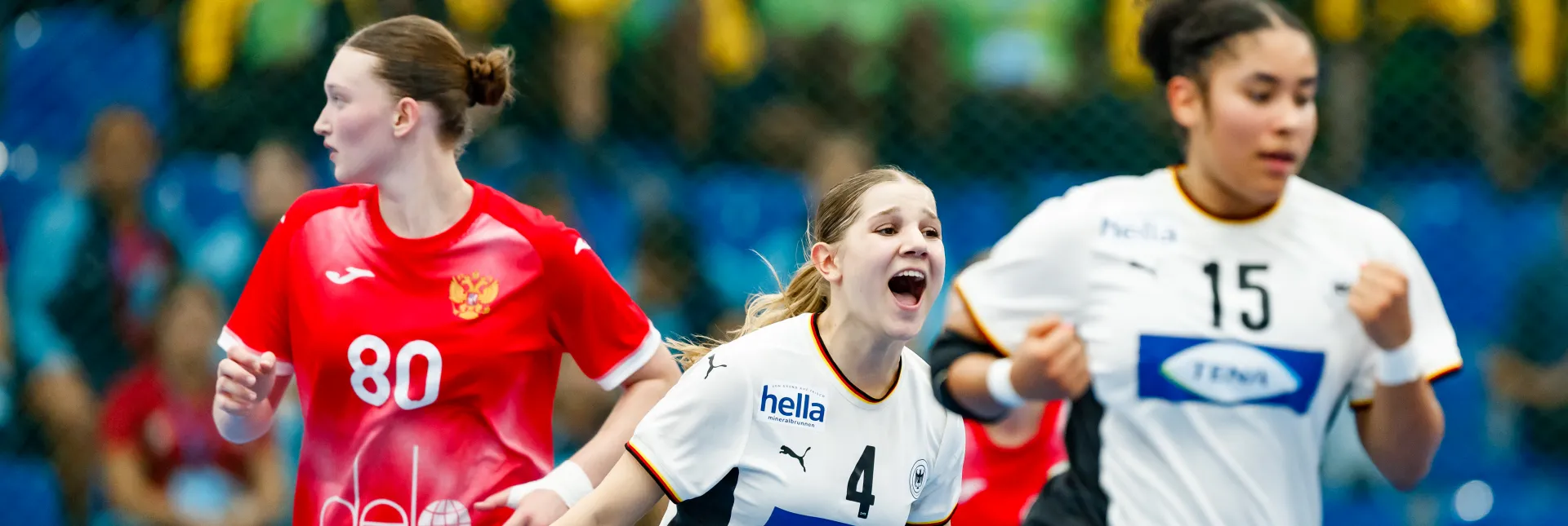Nora Lueg wurde mit 10 Toren zur Spielerin des Spiels gewählt. - Foto: Kolektiff