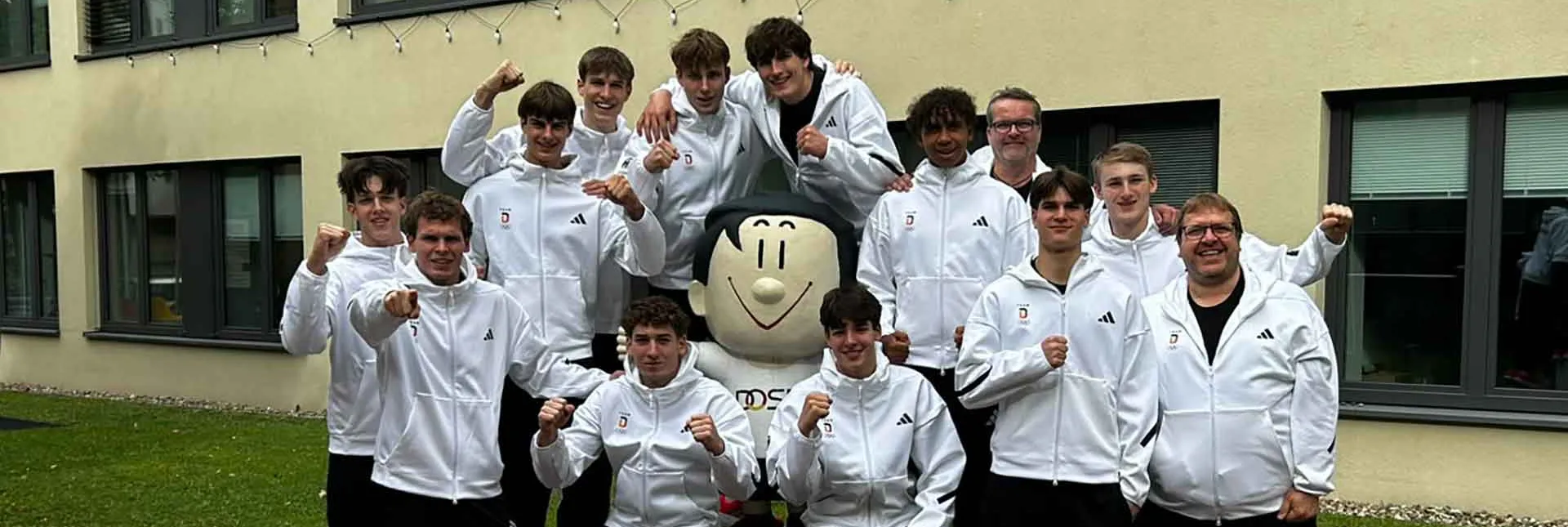 Die männliche U18 in Frankfurt.