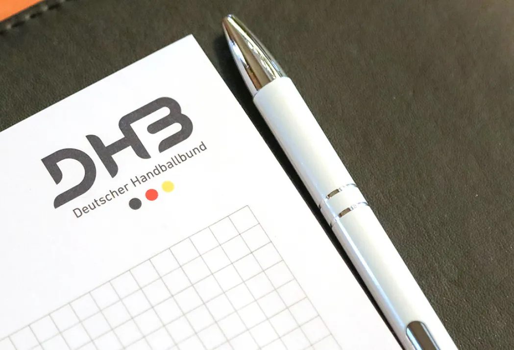 Ein DHB-Schreibblock
