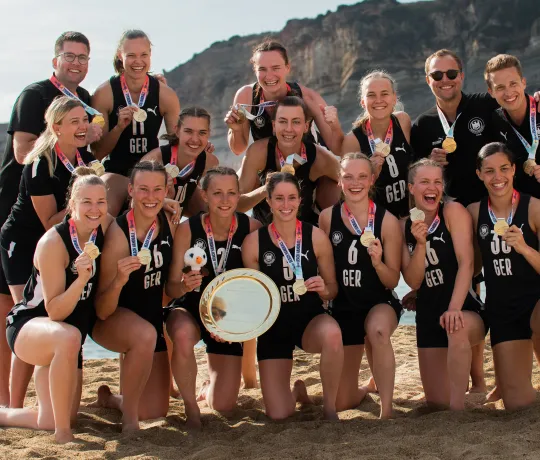 Die Beach-Frauen sind amtierende Europameisterinnen. - Foto: Jörg Gettwart