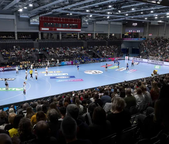 SWT-Arena Trier bei einem Handballspiel