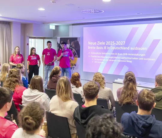 Die Jugendsprecher des DHB beim Jugendkongress in Dortmund