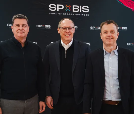 Christian Seifert (Dyn), Mark Schober (DHB) und Frank Bohmann (HBL) auf dem gemeinsamen Pressetermin bei der SOBIS