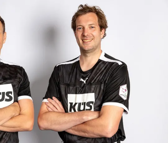Jens Vortmann (rechts) mit Nils Blümel. - Foto: Ronald Göttel