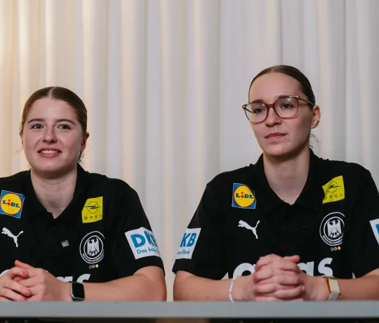 Nina Engel und Nieke Kühne beim Medientermin. - Foto: Lars Neumann