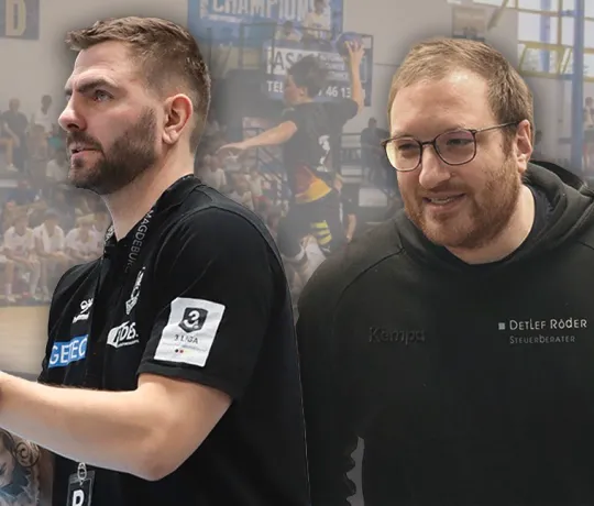 Die neuen Trainer Christoph Theuerkauf (links) und Jan Ludwig (rechts). | Foto: Katja Müller & Nina Schmall