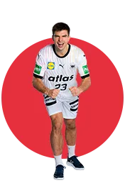 Uscins jubelt in die Kamera