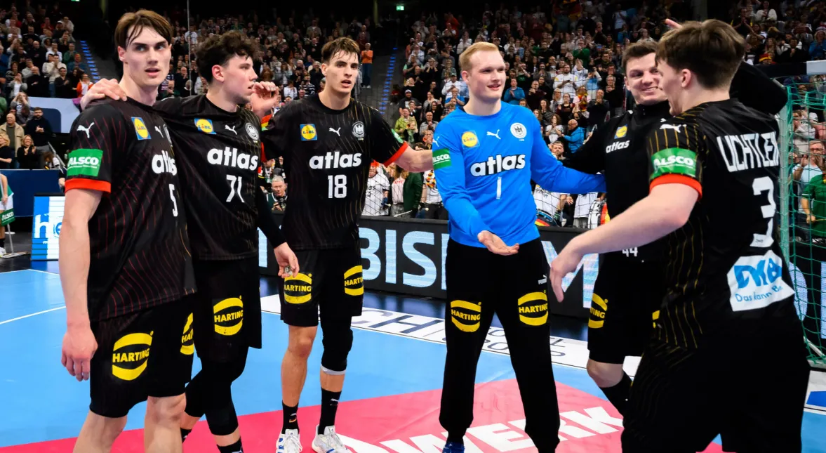 Das deutsche Team nach dem Spiel