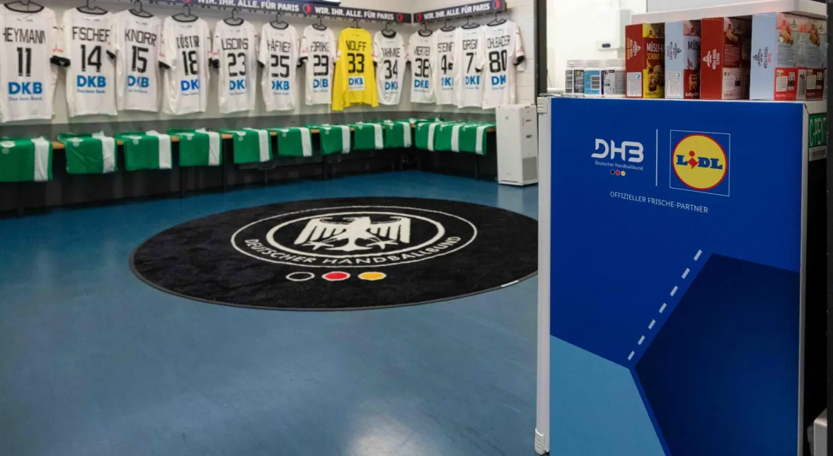 Die Kabine der Nationalmannschaft