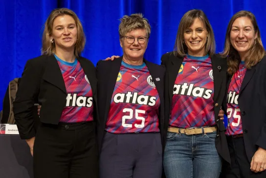 Die Frauen im DHB-Präsidium: Josefine Gorka, Heidrun Gassan, Jennifer Kettemann und Dr. Verena Svensson. - Foto: Kenny Beele