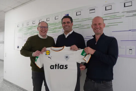 Mark Schober, Clemente Sierra und Dr. Klaus Berding (von links)