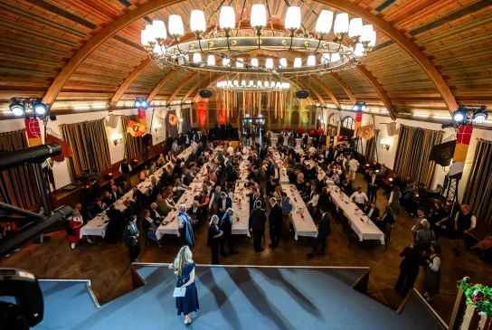 Das Hofbräuhaus in München bei der Auslosung. - Foto: Marco Wolf