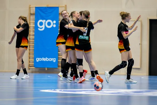 Jubel bei der U16w-Nationalmannschaft in Göteborg. - Foto: Gunilla Mattsson