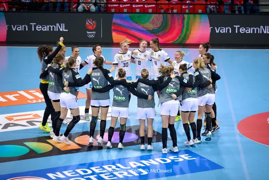 Jubel nach dem Sieg gegen die Niederlande 2024. - Foto: Kenneth McDowell