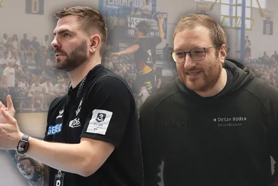 Die neuen Trainer Christoph Theuerkauf (links) und Jan Ludwig (rechts). | Foto: Katja Müller & Nina Schmall