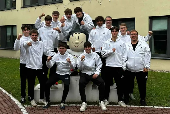 Die männliche U18 in Frankfurt.